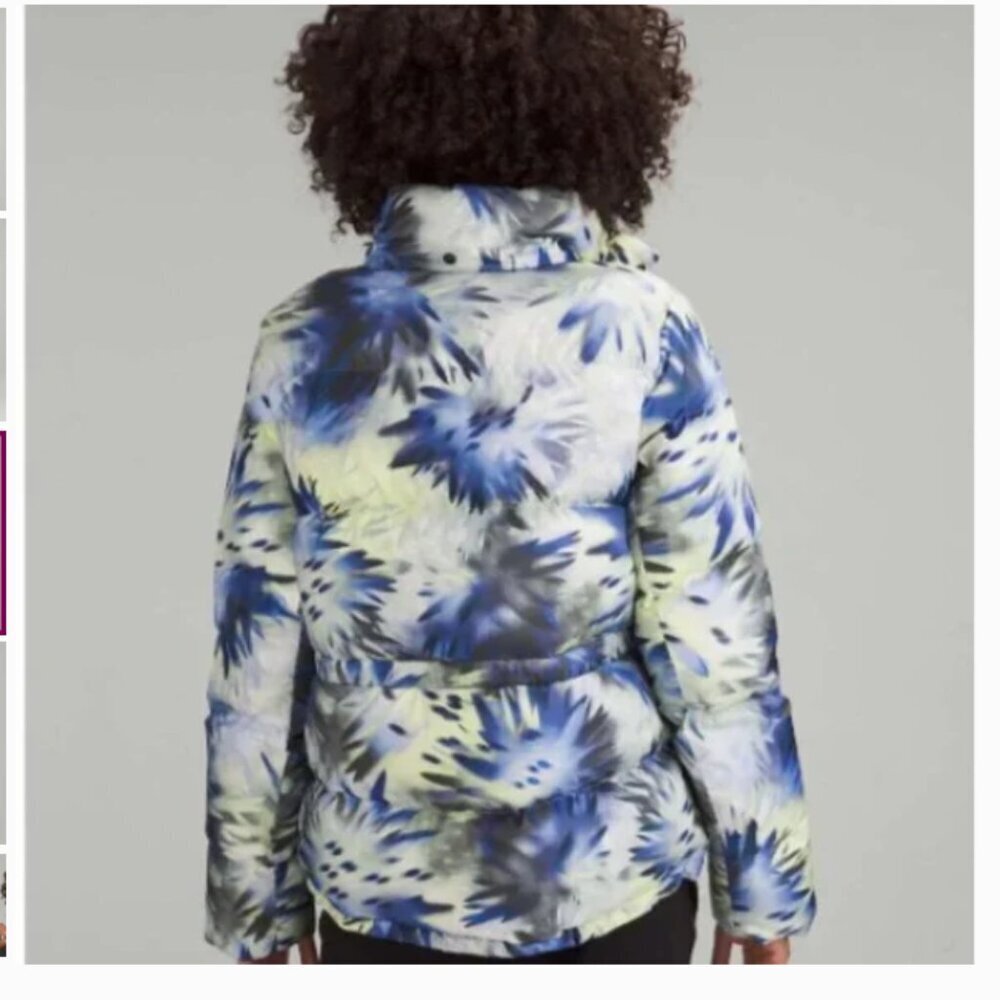 Lululemon Wunder Puff Jacket Chromatic Cloudscape Multi Size 6 - Picture 3 of 7